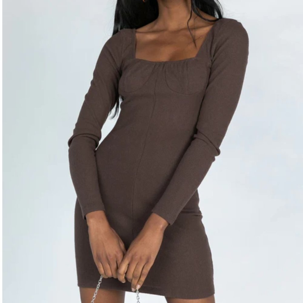 Brown Princess Polly Dress